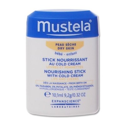 Питательный стик для губ и лица с колд-кремом Mustela Bebe Nourishing Stick With Cold Cream 9.2g 3504105028312 фото