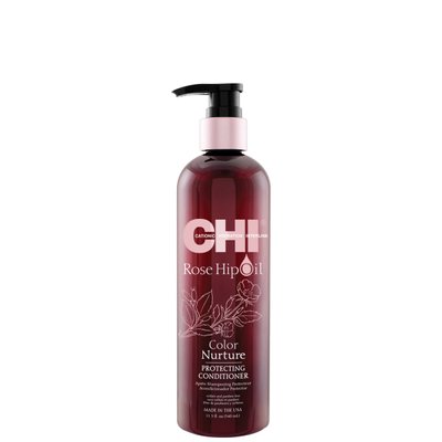 Защитный кондиционер для окрашенных волос CHI Rose Hip Oil Color Nurture Protecting Conditioner 340 мл 633911772683 фото