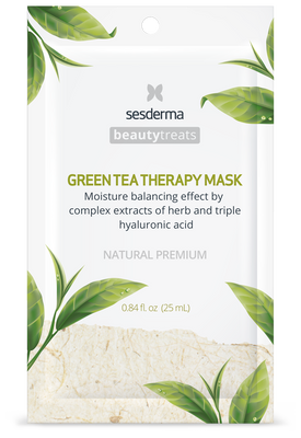 Зволожуюча маска для обличчя SesDerma Green Tea Therapy 1 шт 8429979449481 фото