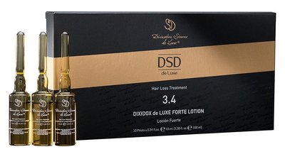 Лосьон против выпадения волос DSD De Luxe 3.4 Forte Lotion 10x10 мл 8437011863065 фото