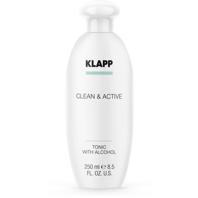 Тонік для обличчя зі спиртом Klapp Clean & Active Tonic with Alcohol 250 мл 4250094900625 фото